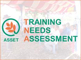 Preliminary Outcomes from the Training Needs Assessment